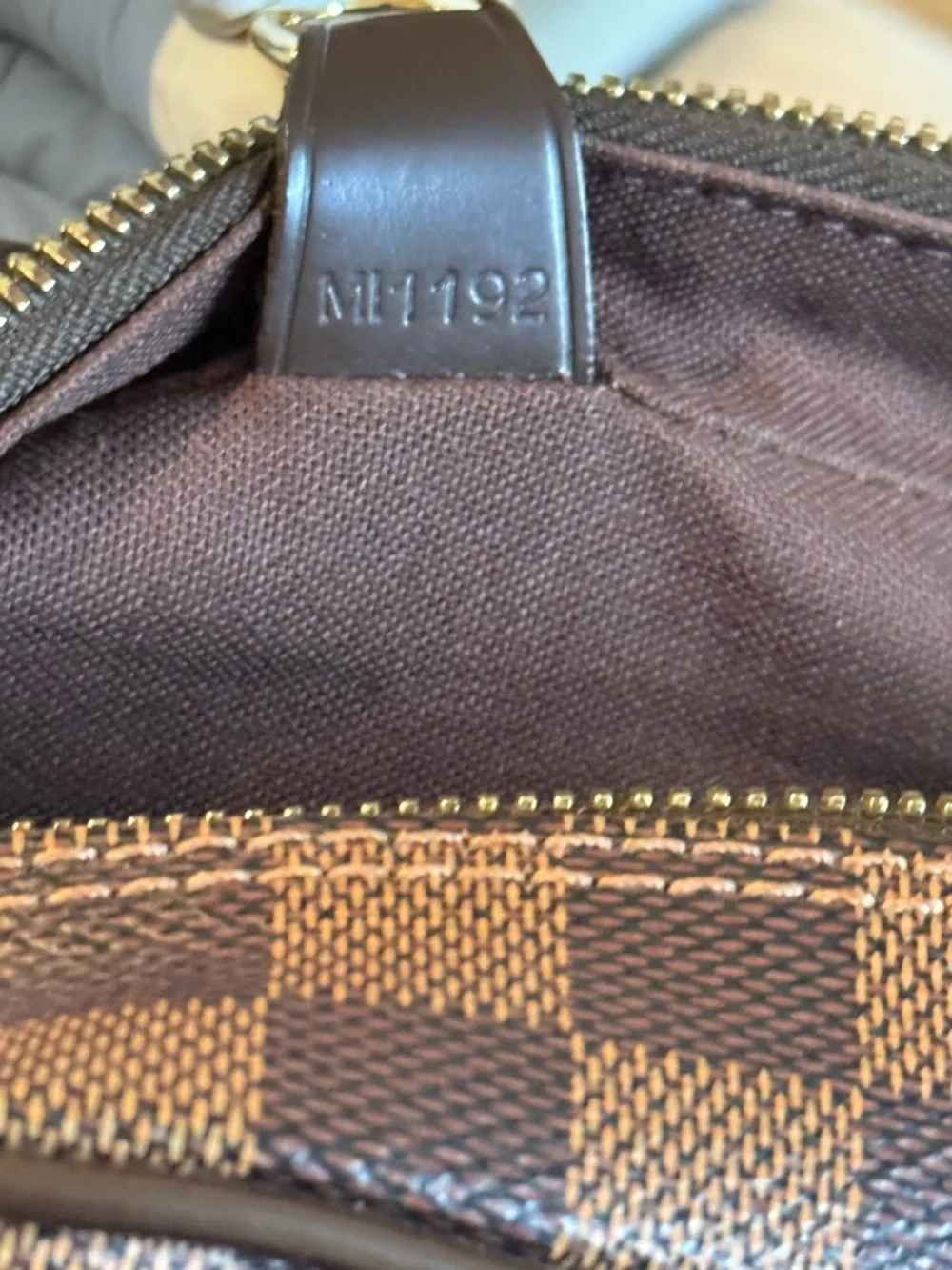 Louis Vuitton Damier Ebene Messenger Bag Crossbody Brown LV Canvas Shoulder Bag